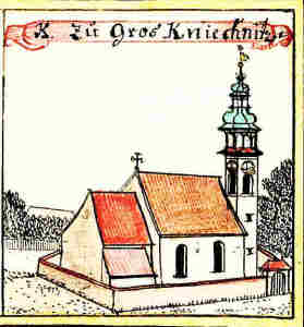 K. zu Gros Kniechnitz - Koci, widok oglny